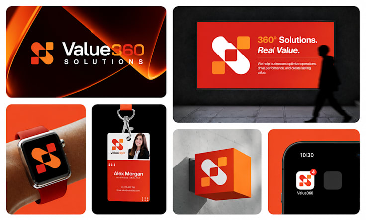 Value360 logo and design system rebrand thumbnail