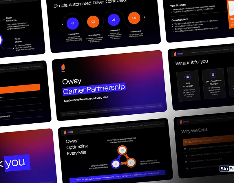 Oway carrier partnership pitch deck thumbnail
