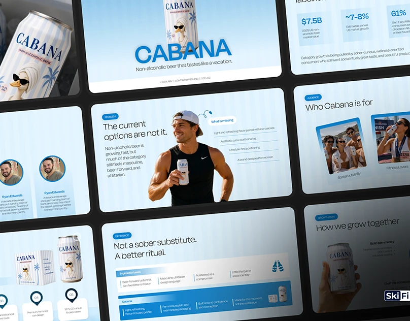 Cabana non-alcoholic beer investor pitch deck