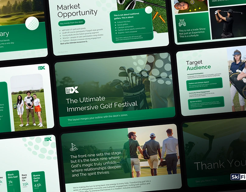 The Back Nine investor pitch deck
