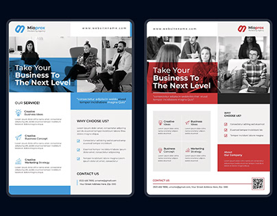 Mioprox one-pager template thumbnail
