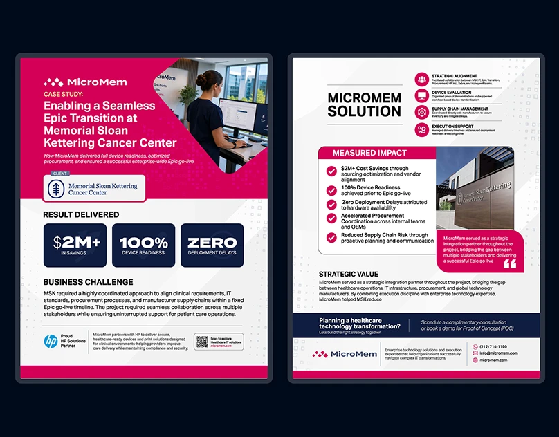 MicroMem enterprise solution one-pager thumbnail